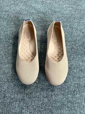 Frank Mully Women's Knit Ballet Flats Neutral Beige/Nude Size 6